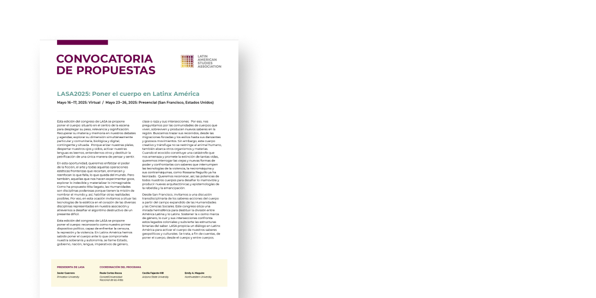 LASA2026 Call for Papers